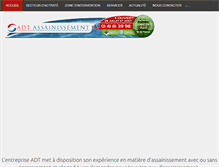 Tablet Screenshot of pompage-assainissement.fr